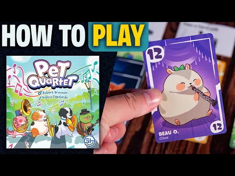 Pet Quartet | How to Play | Learn to Play in 5 Minutes! | Clever Set Collection Card Game