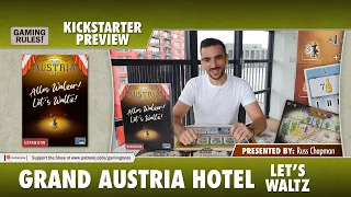 Grand Austria hotel - Let's Waltz Expansion. Kickstarter Preview