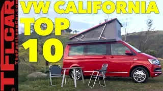 Top 10 Most Awesome Features of The VW Camper Van You Can't Have!