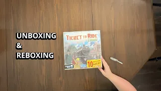 Ticket To Ride: Europe - Unboxing and Reboxing - What's in the Box?