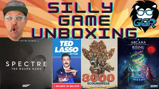Silly Board Game Unboxings from September 2022 - Cat In The Box, 3000 Scoundrels, and more!