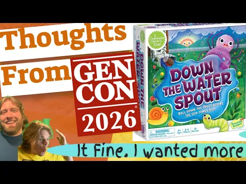 Down The Water Spout Thoughts From Gen Con 2026 Review. Peaceable Kingdom does a dice tower gimmick