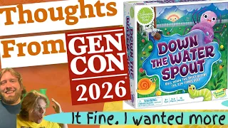 Down The Water Spout Thoughts From Gen Con 2026 Review. Peaceable Kingdom does a dice tower gimmick