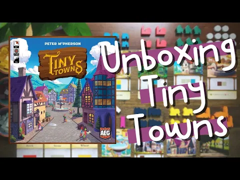 BoardGameDave's Tiny Towns - Unboxing