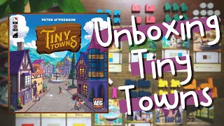 BoardGameDave's Tiny Towns - Unboxing