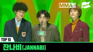 [MMA 2019] TOP10 수상소감 - 잔나비 (JANNABI)