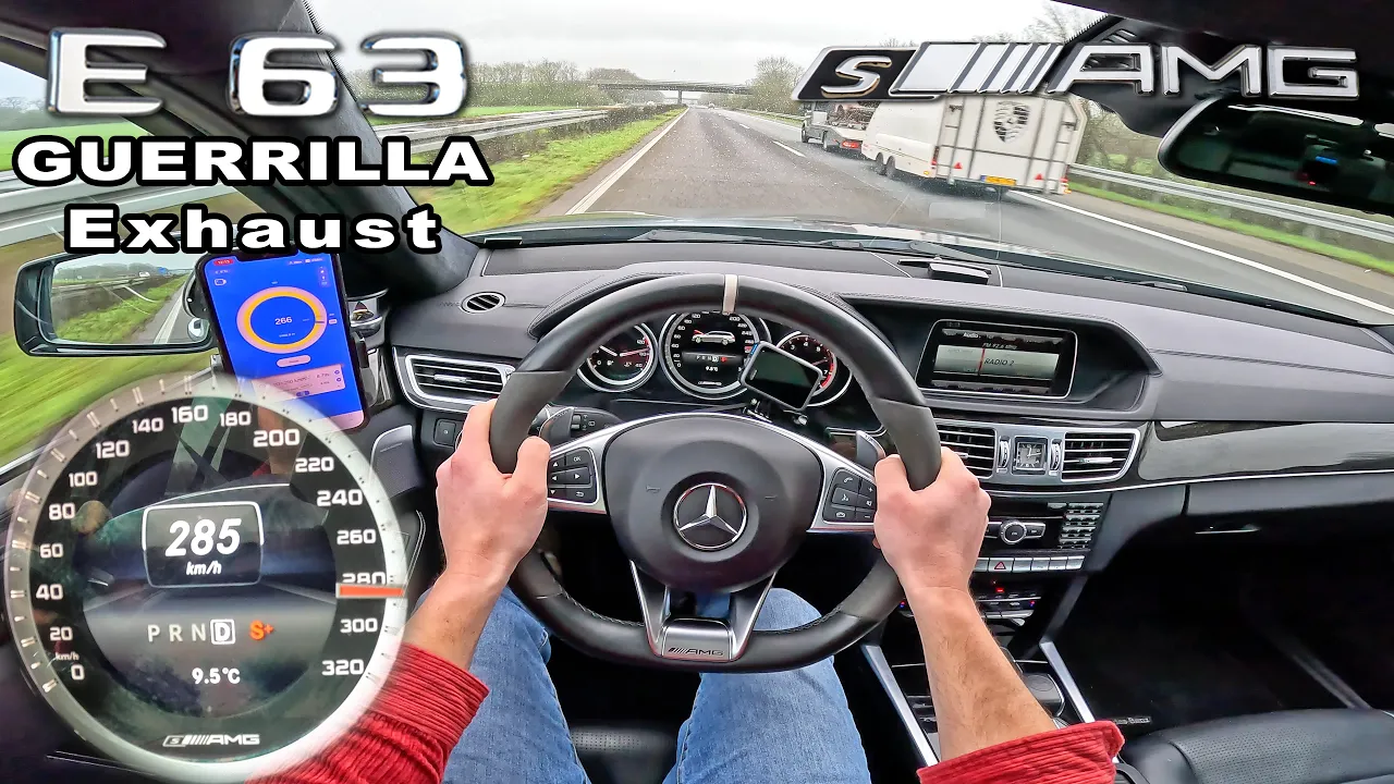 BEAST of the AUTOBAHN - E63 AMG S 5.5 V8 BiTurbo with CRAZY EXHAUST!