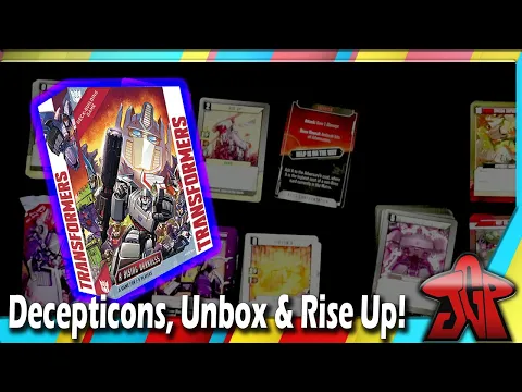 Transformers Deck-Building Game: A Rising Darkness expansion unboxing