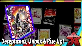 Transformers Deck-Building Game: A Rising Darkness expansion unboxing