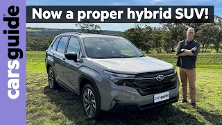 Subaru Forester Hybrid 2025 review: Early test shows new Toyota RAV4 rival should be taken seriously