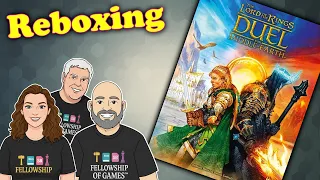 ️ LOTR Duel for Middle-earth Re-boxing | Epic 2-Player Board Game First Look!