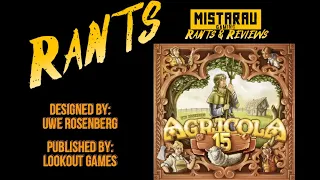 Agricola 15th Anniversary Edition Rant