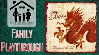 BoardGamingAtHome Family Playthrough of Tsuro