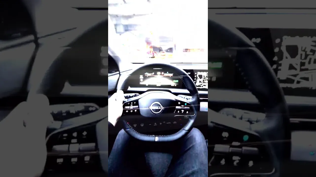 Nissan Ariya electric Dashboard & Drive #elektroauto #shorts #youtubeshorts