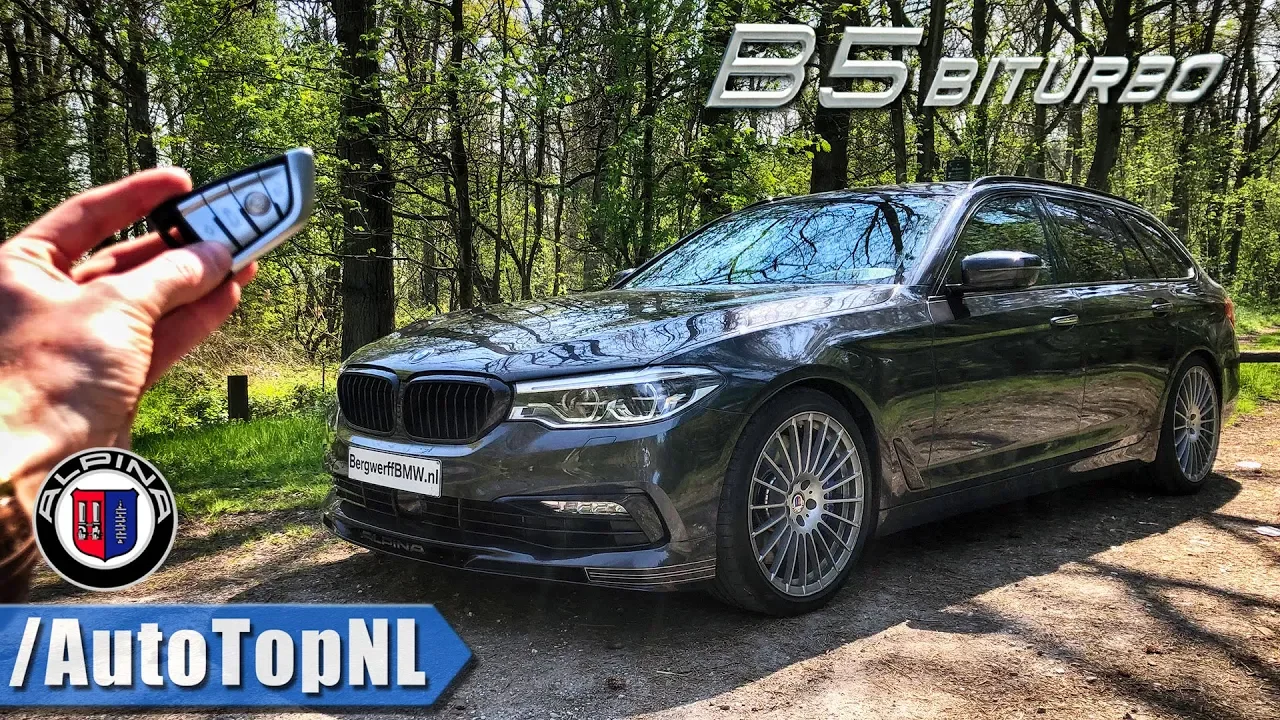 BMW ALPINA B5 BITURBO 608HP REVIEW POV Test Drive on AUTOBAHN & ROAD by AutoTopNL