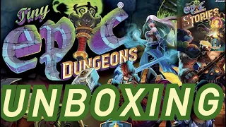 Tiny Epic Dungeons + Stories Deluxe Edition - Unboxing [KICKSTARTER]