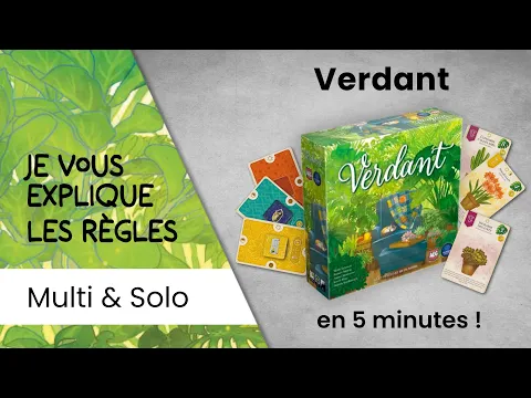 Je vous explique les règles du jeu VERDANT en moins de 5 minutes!