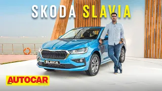 Skoda Slavia walkaround - New Honda City rival is a junior Octavia! | First Look | Autocar India