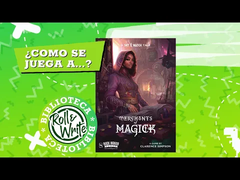Como se Juega a Merchants of Magick en castellano (Juego de Mesa Roll & Write)