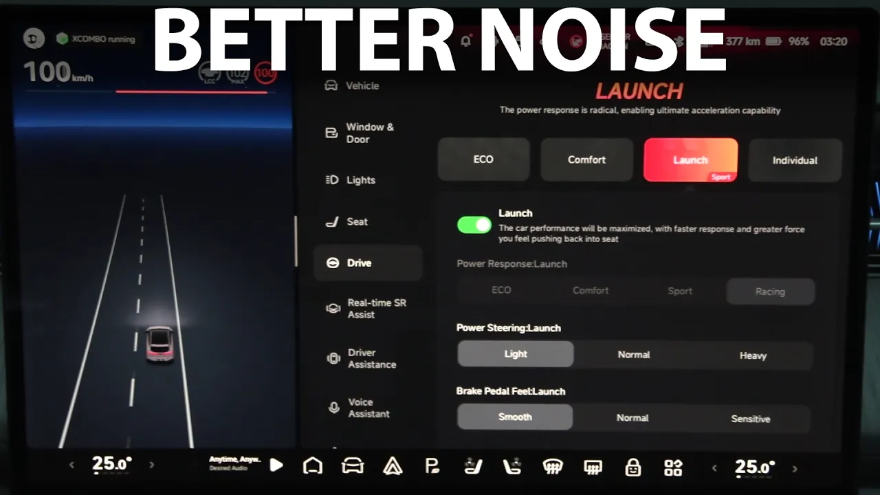 Xpeng G6 Performance 2025 acceleration and noise test