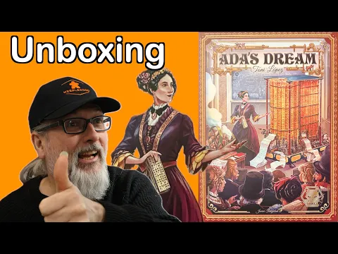 Unboxing Ada’s Dream Kickstarter Edition | designed by Toni Lopez and published by Alley Cat Games