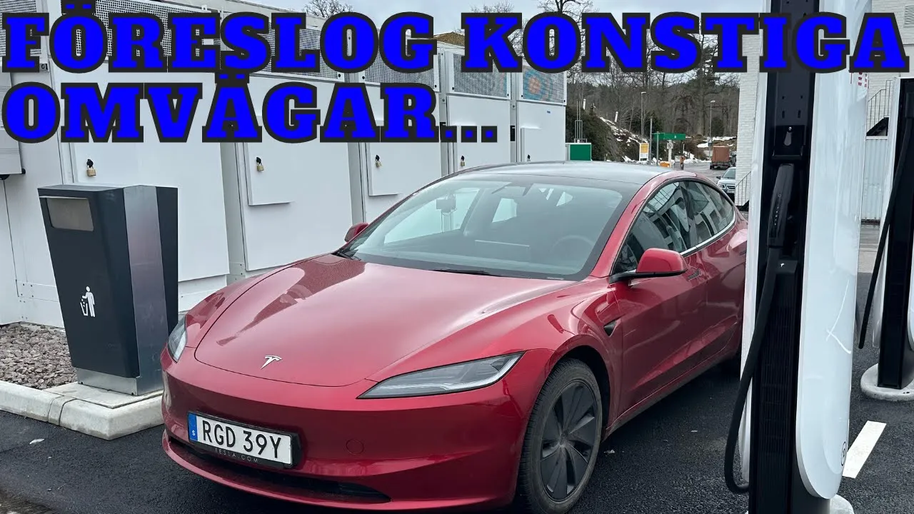 Tesla Model 3 LR Highland runt Vättern - Oj, vilken förbrukning | Elbilsmagasinet