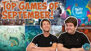 Top 5 Board Games We Played in September | Only ONE Crossover? | Fairies, Fishing, and Castles!