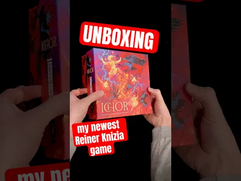 Unboxing Ichor (Reiner Knizia, 2025)