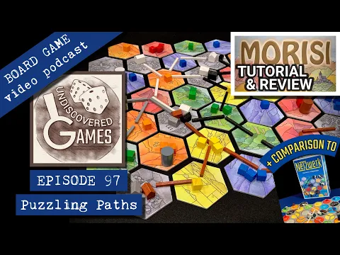 How to Play MORISI BOARD GAME Abstract Route-Building, E97: Review Tutorial & Comparison to Netzwerk