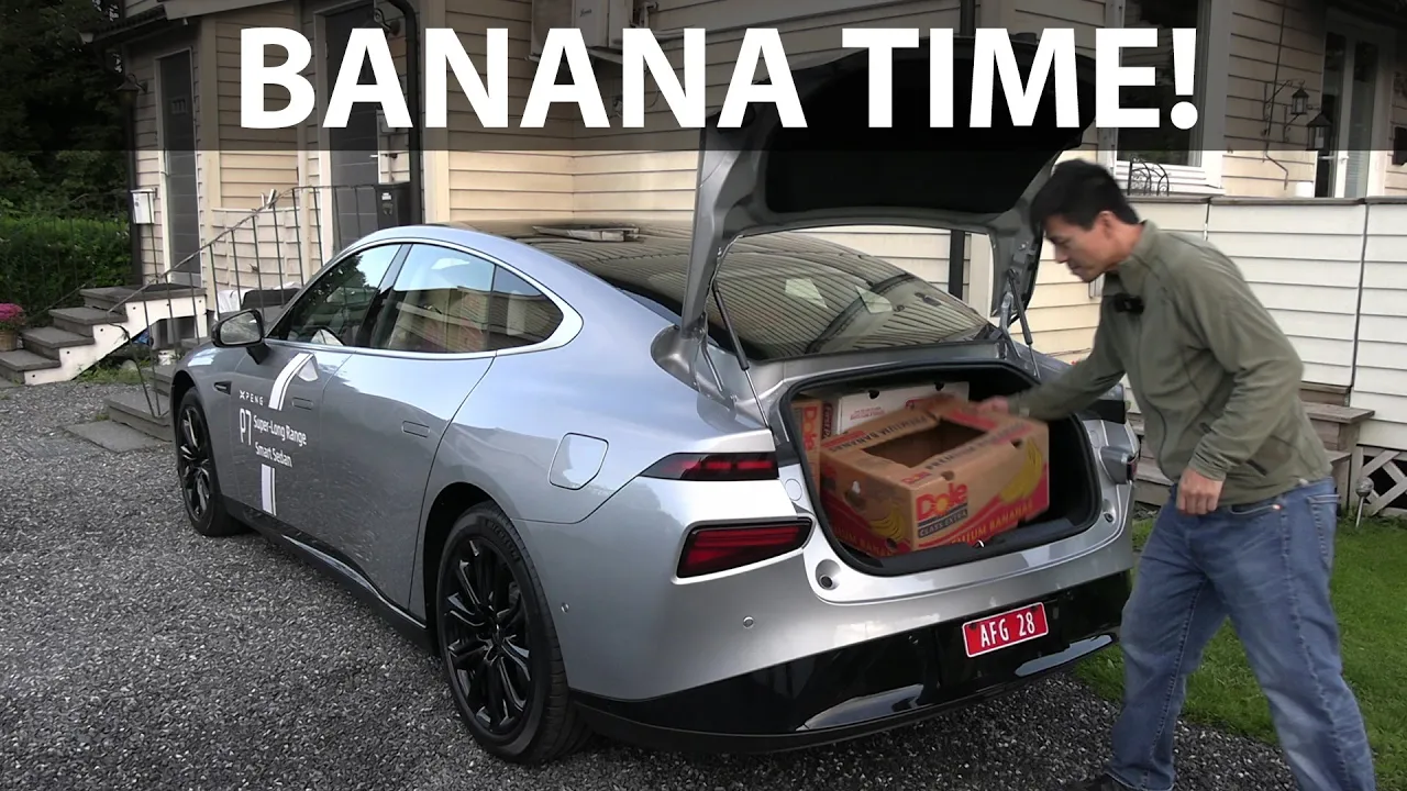 Xpeng P7 Performance banana box test