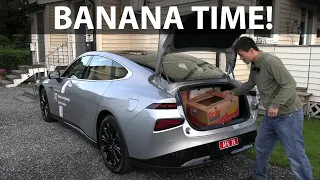 Xpeng P7 Performance banana box test