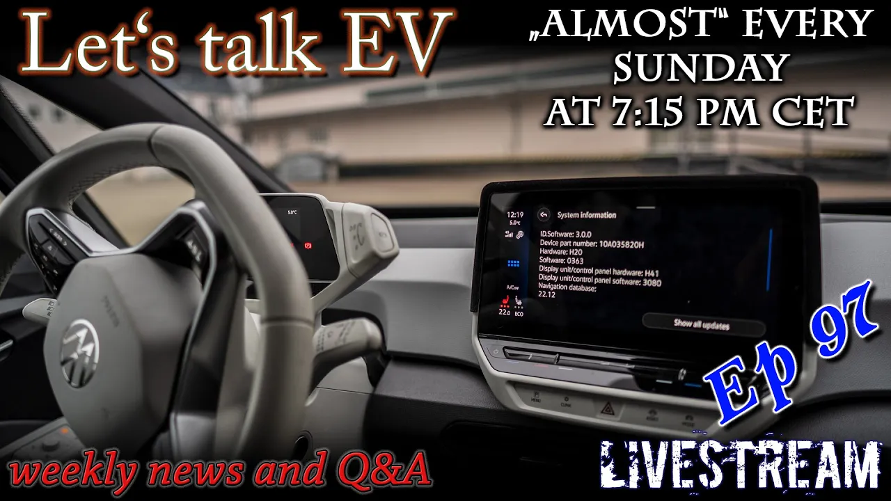 (live) Let's talk EV - My Id.3 is not working well with 3.0