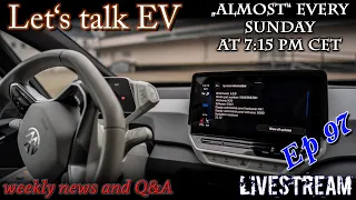 (live) Let's talk EV - My Id.3 is not working well with 3.0