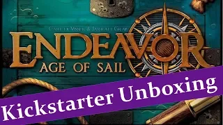 Endeavor Age of Sail - Kickstarter Unboxing - JTRPodcast