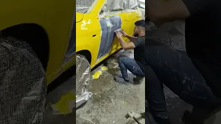 Stripping Car Paint 😱 #cars #wrapping #vehicles