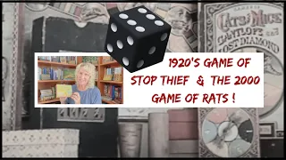Similar Games - Decades Apart: The 1920's Game of Stop Thief and RATS! of 2000 #boardgames