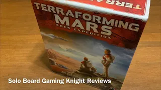 Terraforming Mars Ares Expedition Solo Review - After My 1st Game - SBGK