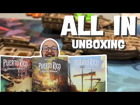 Let's unbox Puerto Rico 1897: Special Edition - All in Pledge