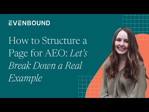 How to Structure a Page for AEO: Let