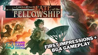LOTR Pandemic on BGA! The Lord of the Rings: The Fate of the Fellowship Board Game Arena Gameplay