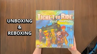 Ticket To Ride: First Journey - Unboxing and Reboxing - What's in the Box?