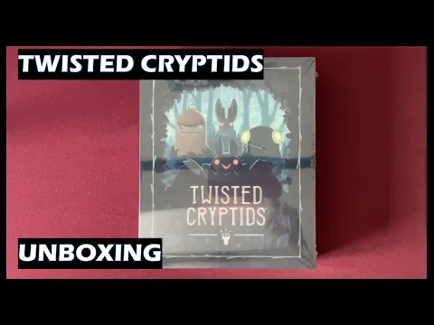 Unboxing Twisted Cryptids board game