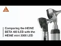 HEINE mini3000 2.5v LED Diagnostic Set with AA Battery Handle video