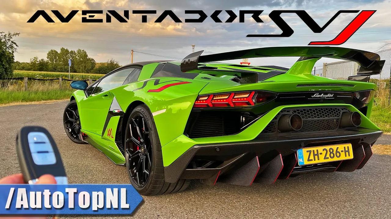 Lamborghini Aventador SVJ | REVIEW on AUTOBAHN [NO SPEED LIMIT] by AutoTopNL
