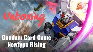 Gundam Card Game - Newtype Rising GD01 unboxing