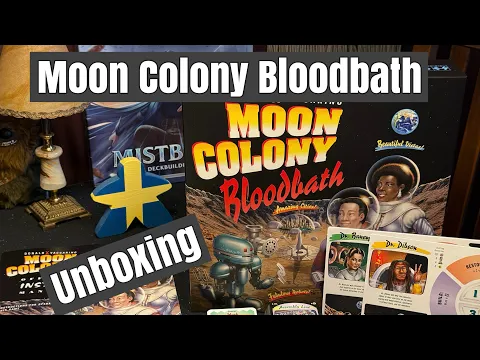 Moon Colony Bloodbath board game Unboxing