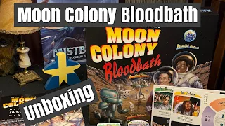 Moon Colony Bloodbath board game Unboxing