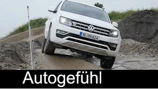 2017 VW Amarok update Offroad driving 3.0l V6 224 hp Volkswagen Facelift