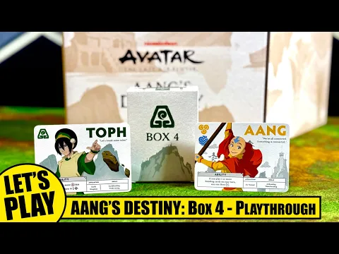 AVATAR the LAST AIRBENDER: AANG's DESTINY Deck Building Game Playthrough Box 4 | The OP