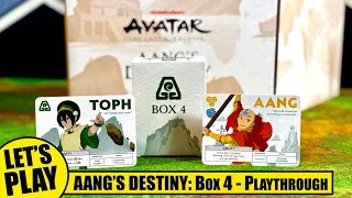 AVATAR the LAST AIRBENDER: AANG's DESTINY Deck Building Game Playthrough Box 4 | The OP